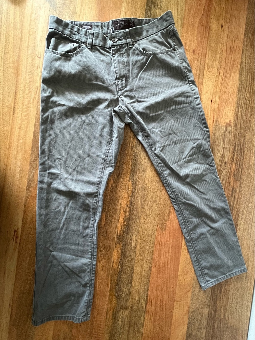 Black Brown 1826 Men's Tailored Fit Jeans in Slate Gray